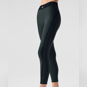 Brand New Womens Alo Yoga Airlift HW 7/8 line Up Legging Charcoal Green Medium